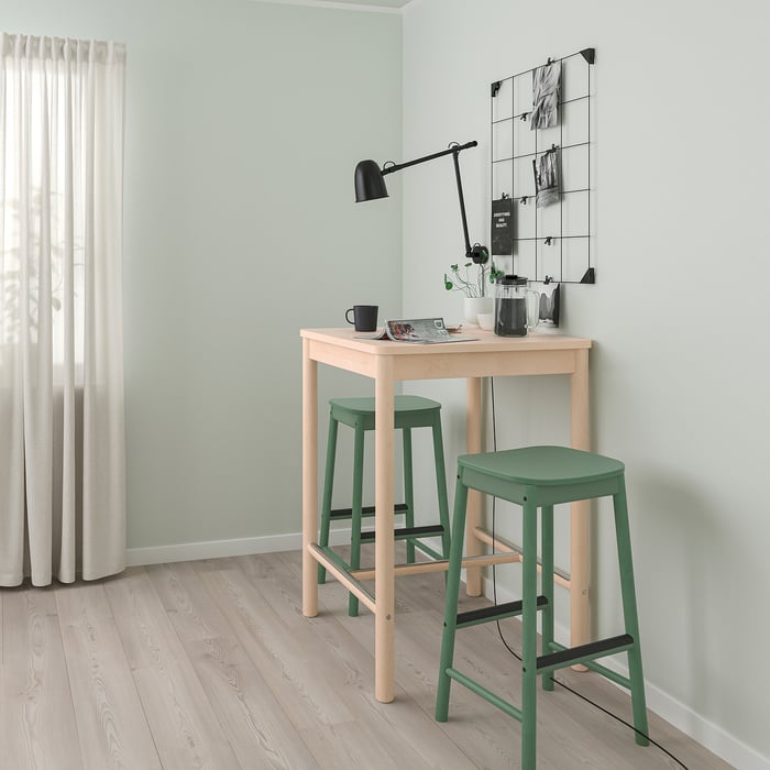 RÖNNINGE bar stool, green, 75 cm IKEA