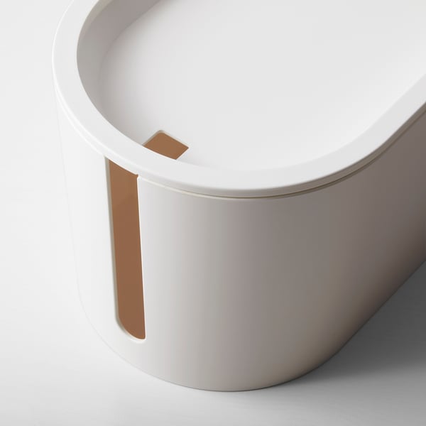 ROMMA Cable management box with lid, white IKEA