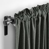 ROSENMANDEL Block-out curtains, 1 pair, dark green/with heading tape, 135x250 cm