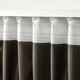 ROSENMANDEL Room darkening curtains, 1 pair, yellow-beige/with heading tape, 135x250 cm