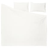 RUNDHAGTORN Duvet cover and 2 pillowcases, white, 200x200/50x80 cm