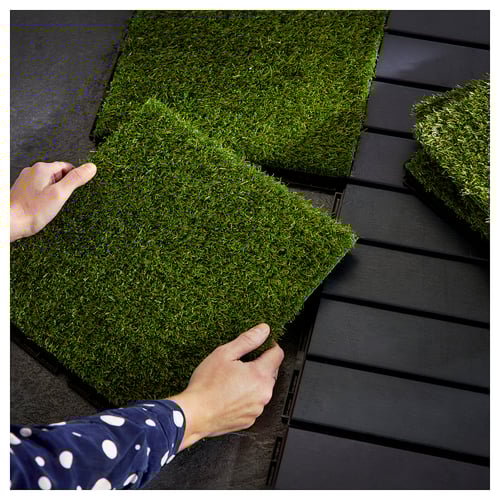 RUNNEN Floor decking, outdoor, artificial grass IKEA