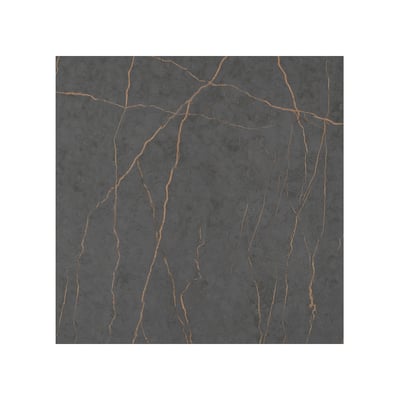 RUNSBÄCK wall panel, dark grey with gold veins, square, made of high-pressure porcelain, easy to clean, durable.