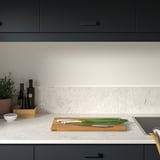 RUNSBÄCK Custom made wall panel, white/grey concrete effect/high pressure porcelain, 1 m²x1.2 cm