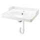 Option: RUTSJÖN Wash-basin with water trap, white, 62x49 cm
