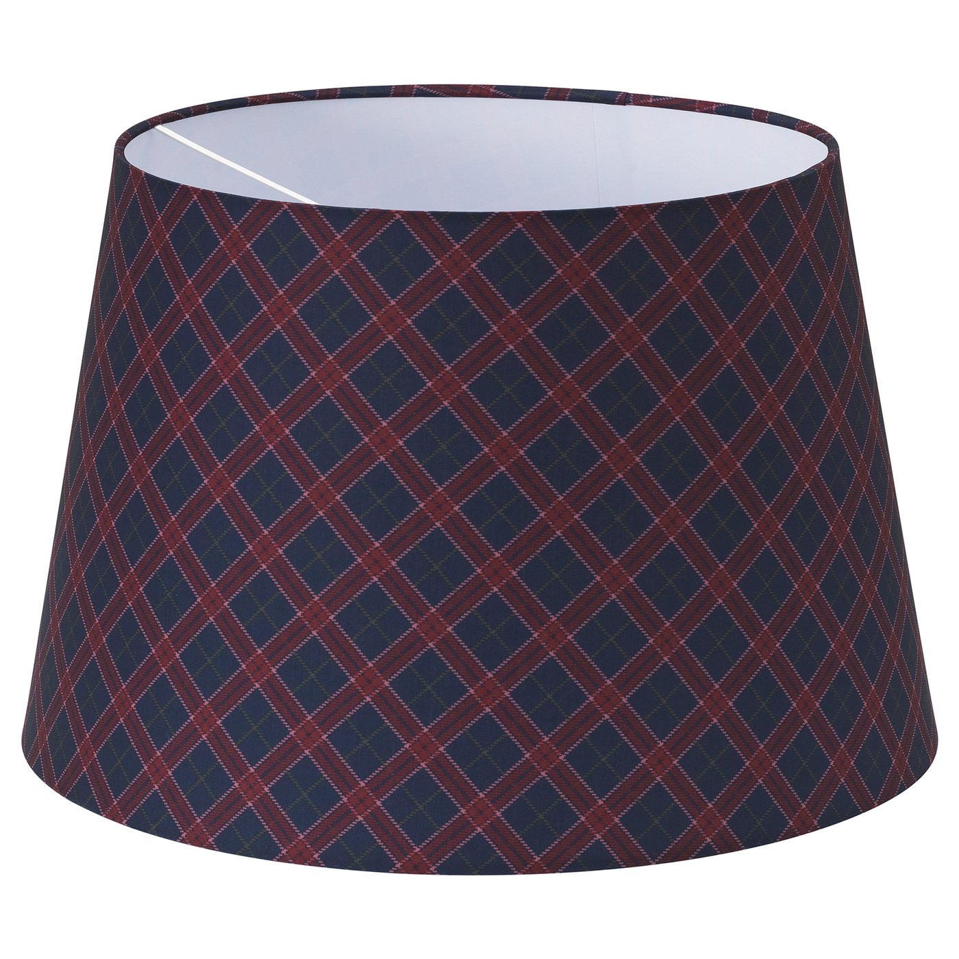 RYRA Lamp shade, check red, blue, 44 cm IKEA