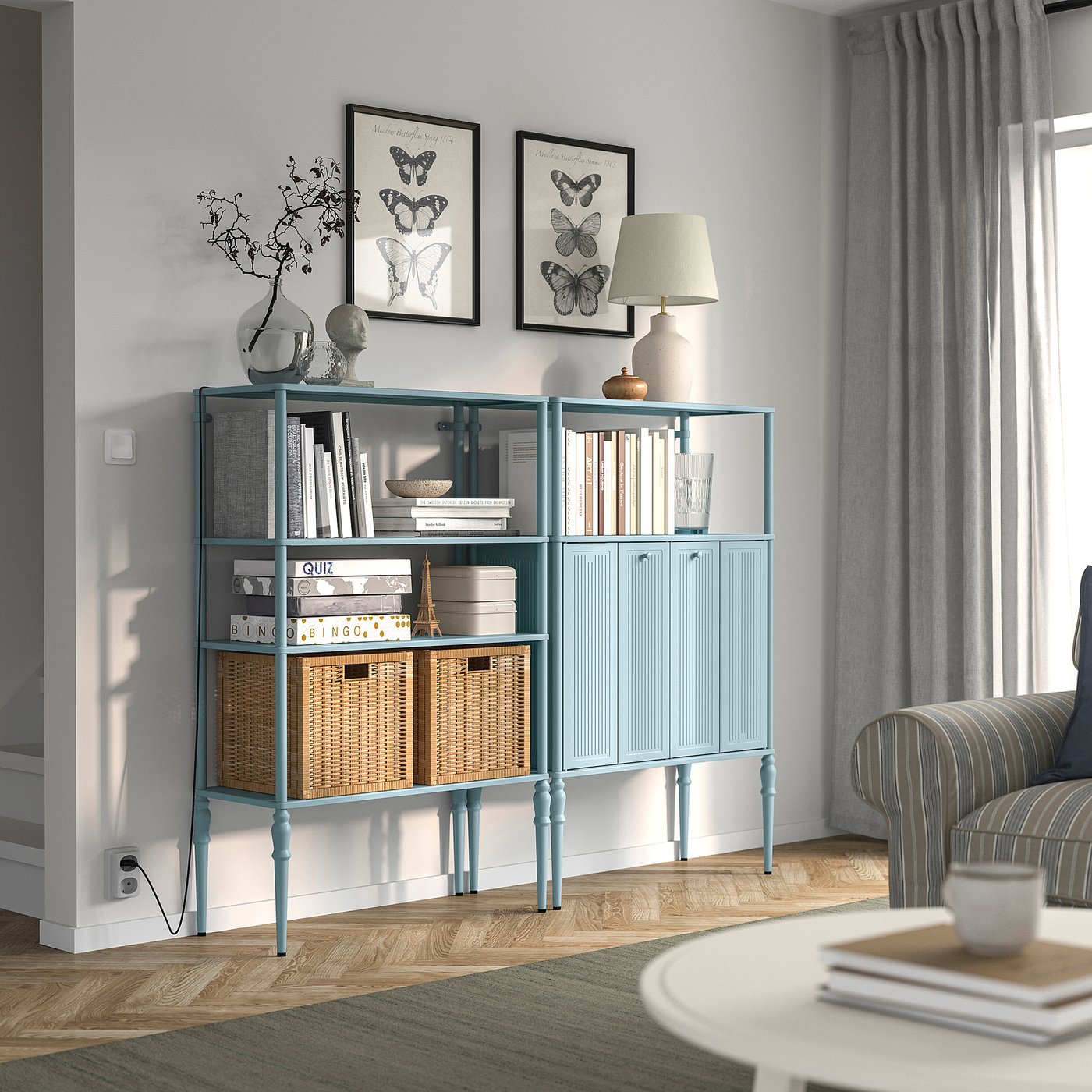 SÅGMÄSTARE storage combination, 164x35x128 cm - IKEA