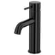 SALLSJÖN Bathroom mixer tap top lever, black, M