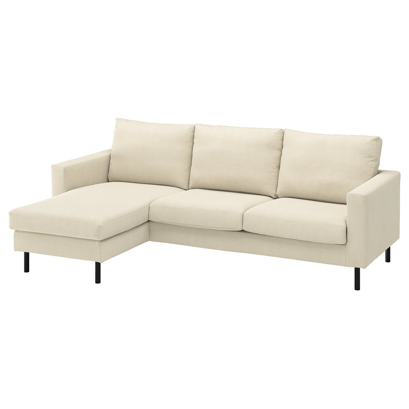 SALTSJÖBADEN 3-seat sofa with chaise longue - Fridtuna light beige