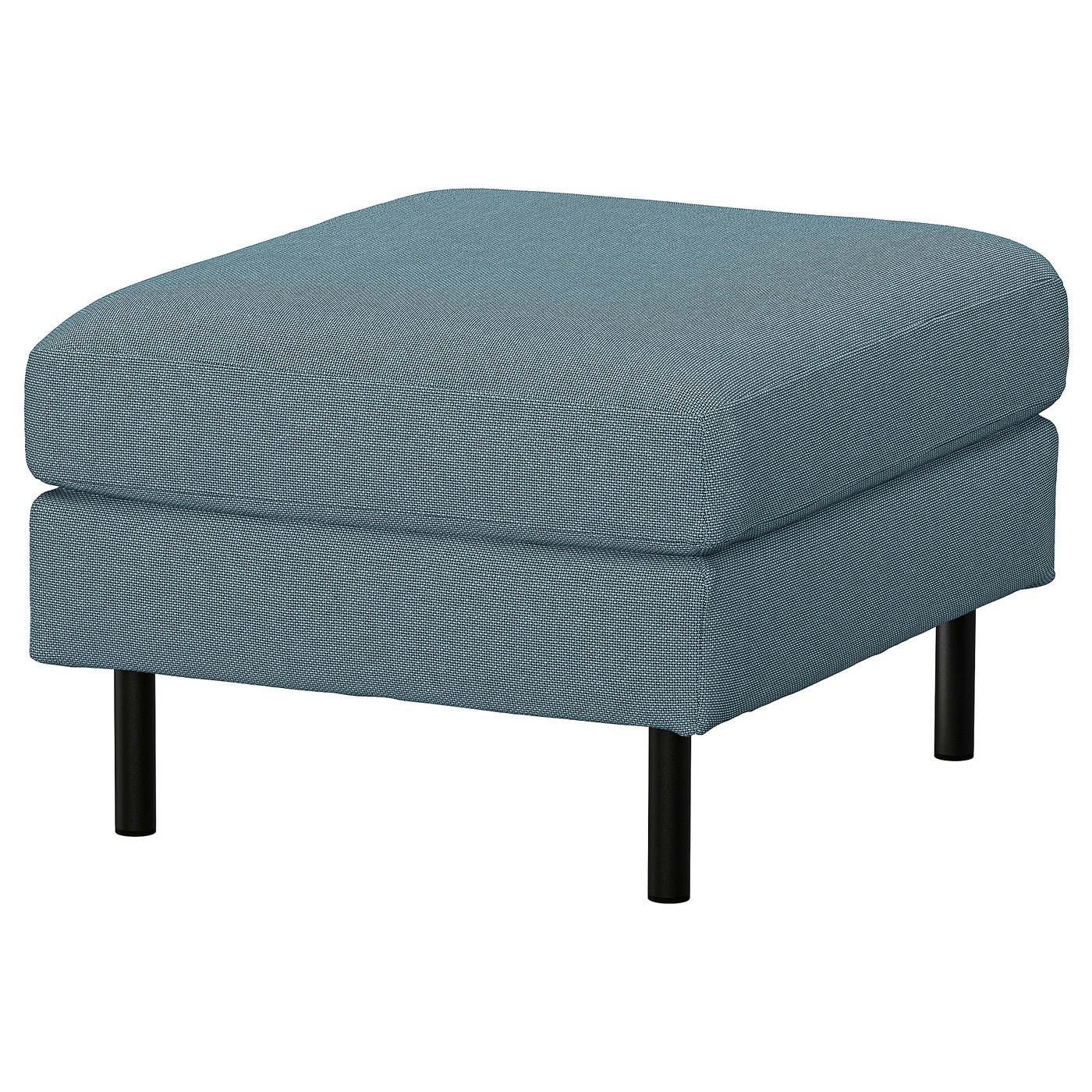 SALTSJÖBADEN Footstool - Fridtuna dark grey-blue