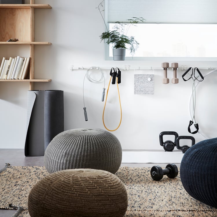 SANDARED Pouffe, grey IKEA