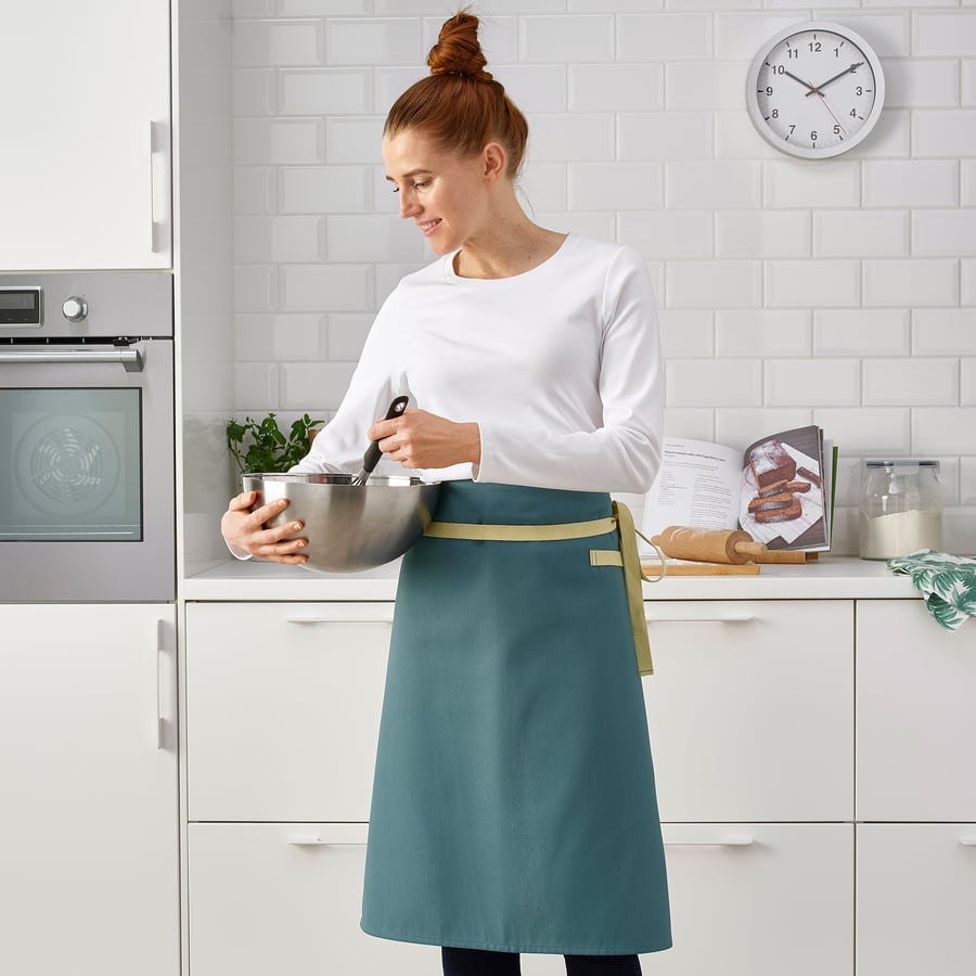 SANDVIVA Waist apron, blue, 69x65 cm IKEA
