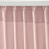 SANELA Curtains, 1 pair, pale pink/with heading tape, 140x250 cm
