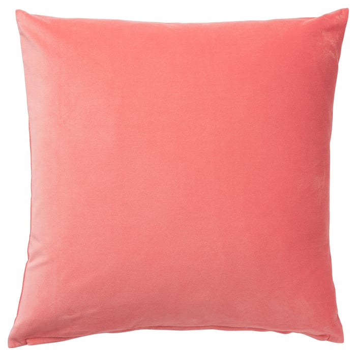 SANELA cushion cover, light brownred, 65x65 cm IKEA