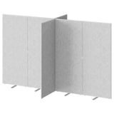 SIDORNA Room divider, grey, 324x160x195 cm
