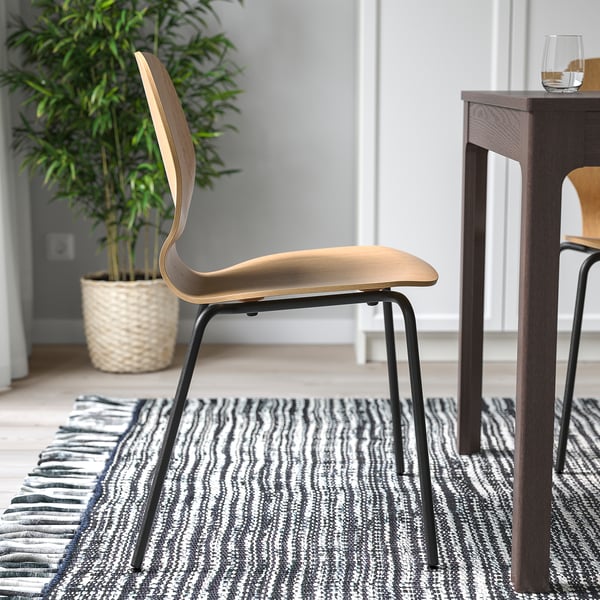 SIGTRYGG Chair, oak/Sefast black