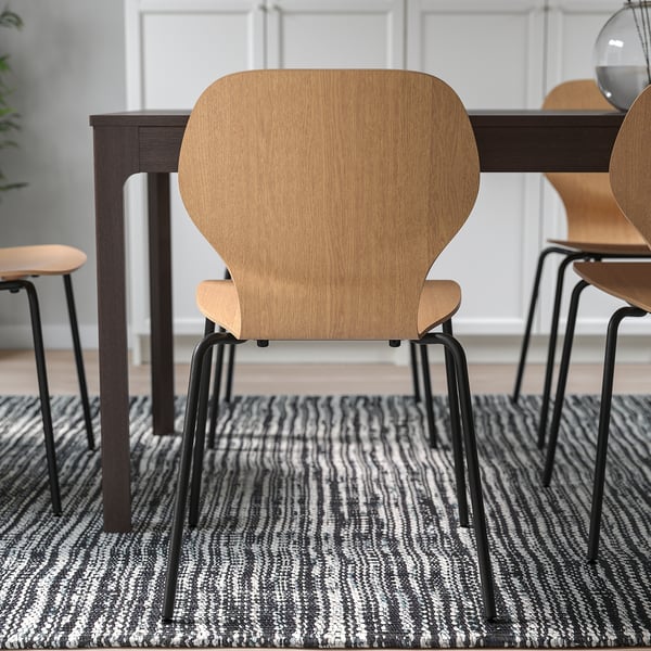 SIGTRYGG Chair, oak/Sefast black