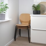 SIGTRYGG Chair, oak/Sefast black