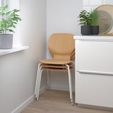 SIGTRYGG Chair, oak/Sefast white