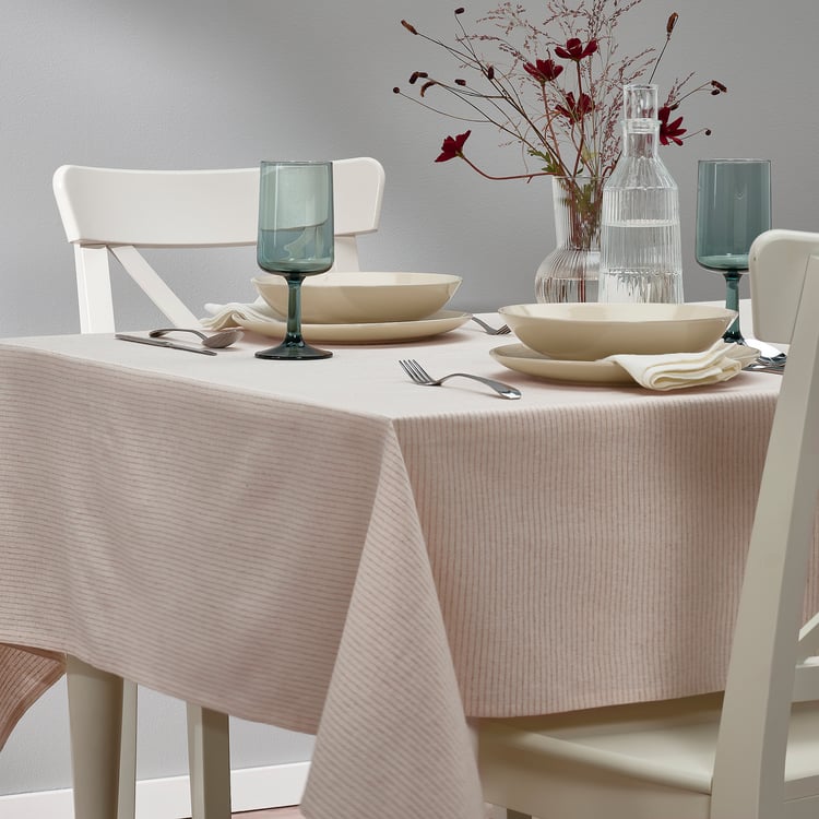 SILVERARV tablecloth, beige, 145x240 cm IKEA