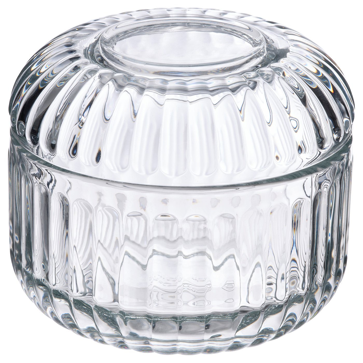 SILVTJÄRN Clear Glass Bathroom Container Organizer | IKEA AU
