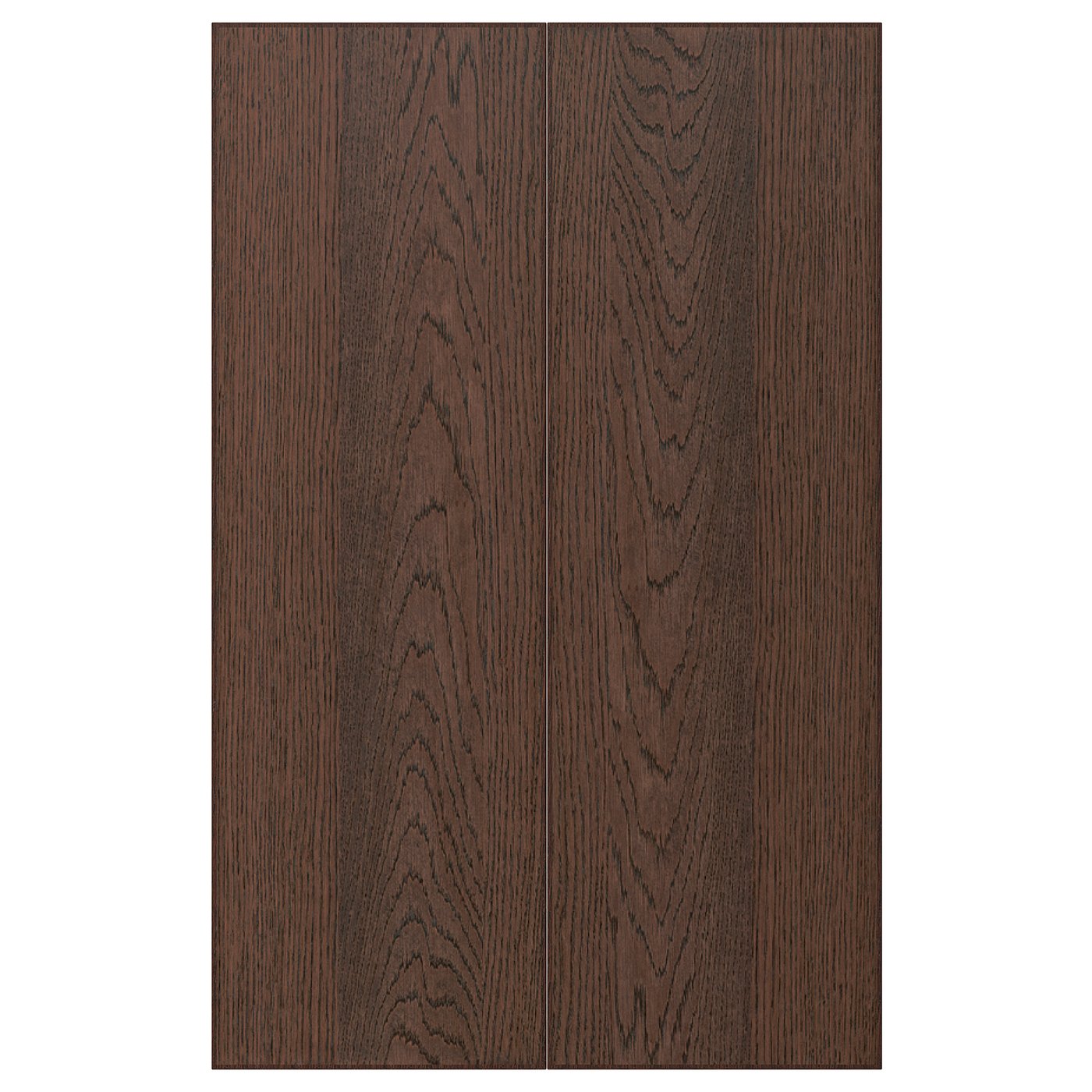 SINARP 2-p door f corner base cabinet set - brown 25x80 cm