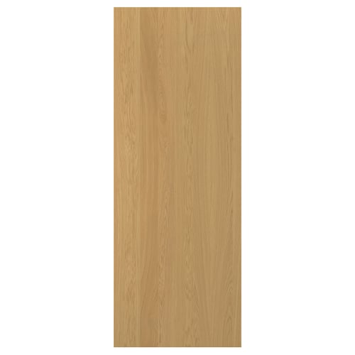 SINARP oak wood panel, natural. 25-yr guarantee. Oak veneer & particleboard with tinted lacquer. Rectangle.