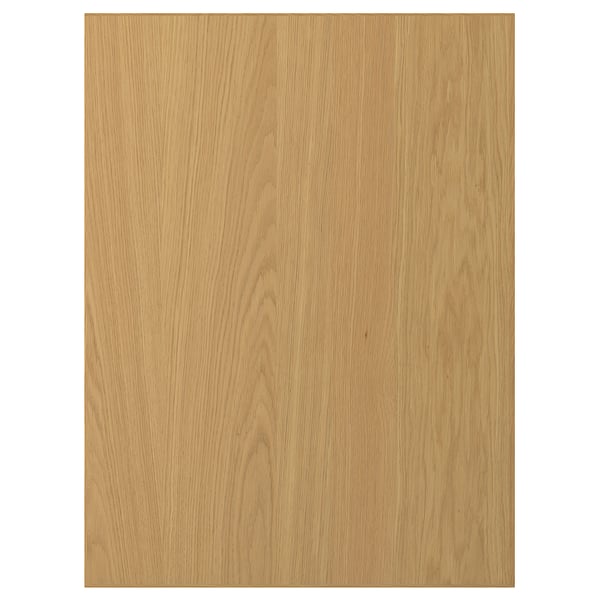 A SINARP oak wooden door with a natural finish. It is made of oak veneer and solid wood edges, durable and stylish for indoor use.