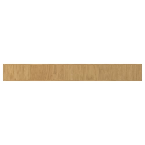 SINARP: oak wood shelf, rectangular, natural finish. With a solid oak edge, durable and stable.