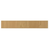 A SINARP oak veneer shelf with a clear lacquer finish, rectangular shape, and smooth design.