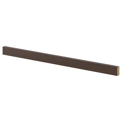 SINARP Rounded deco strip/moulding, brown, 221 cm