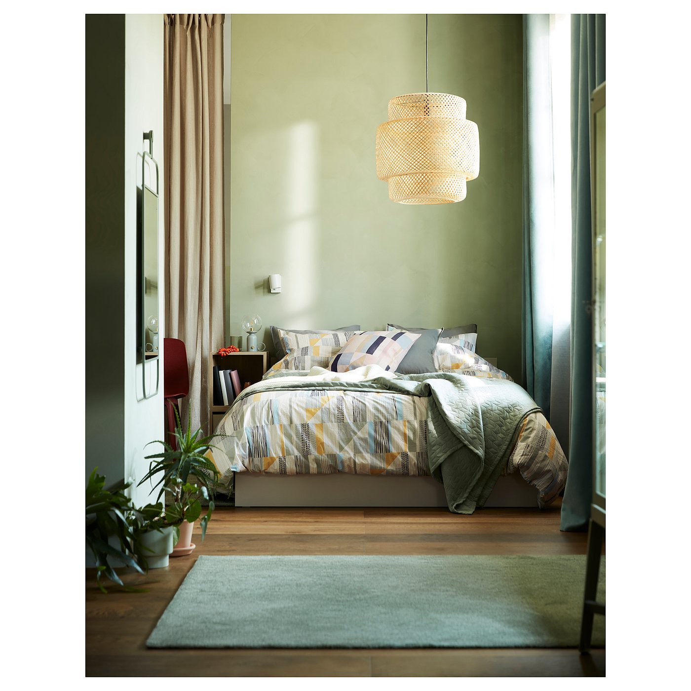 SINNERLIG Pendant lamp, bamboo - IKEA