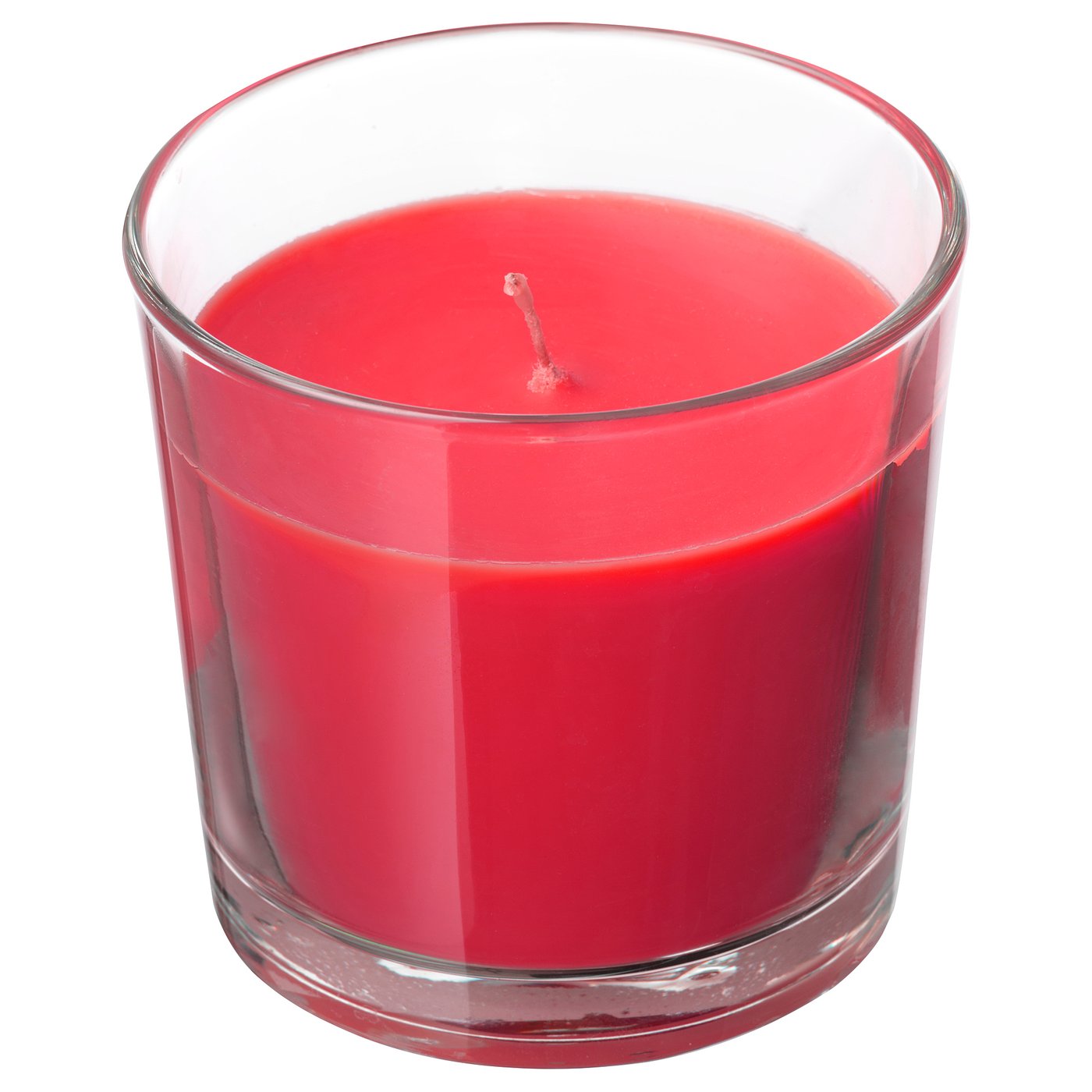 SINNLIG Scented candle in glass, Red 
