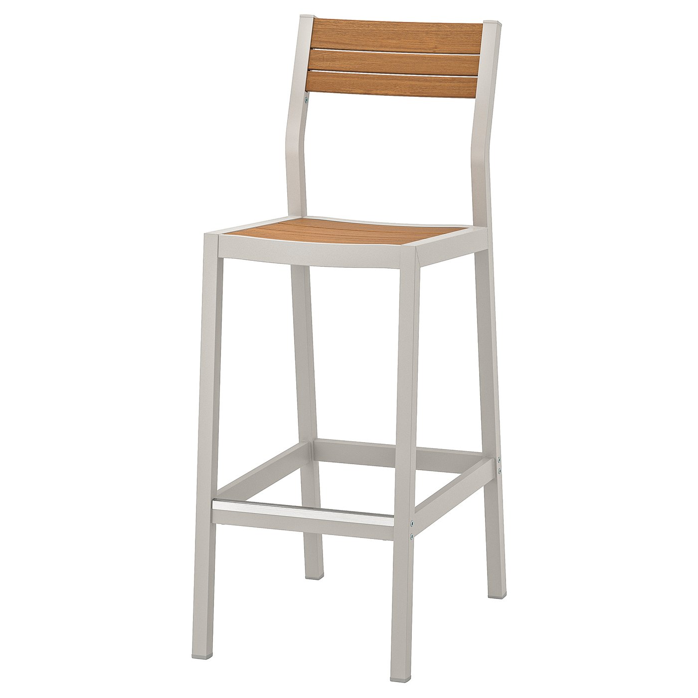 Sjlland Bar Stool With Backrest