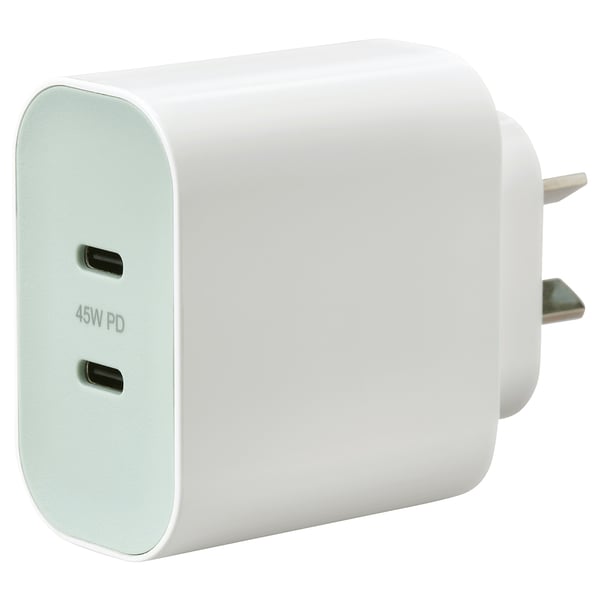 SJÖSS 45W 2-port USB charger, fast charging