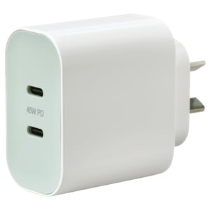 SJÖSS 45W 2-port USB charger, fast charging