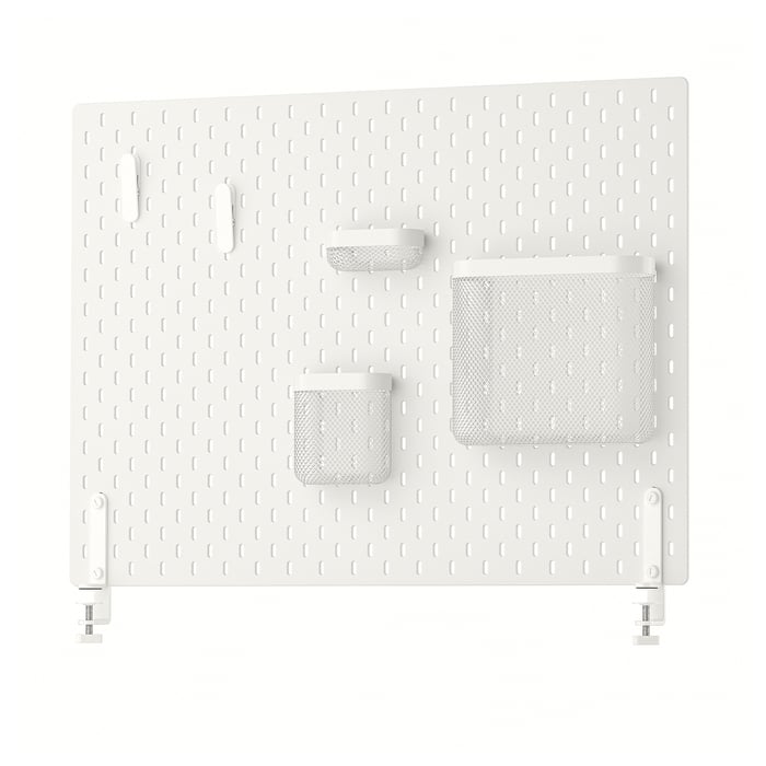 SKÅDIS pegboard combination, white, 76x56 cm IKEA