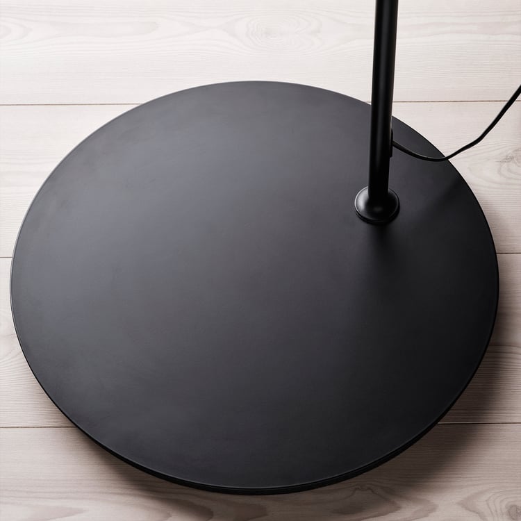 SKAFTET Floor lamp base, arched, black - IKEA