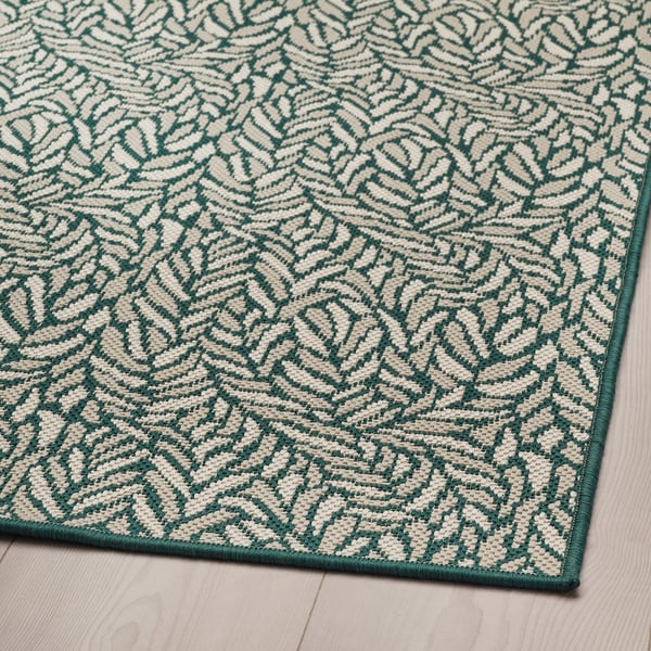 Skelund Rug Flatwoven In Outdoor Green Beige 200x250 Cm Ikea