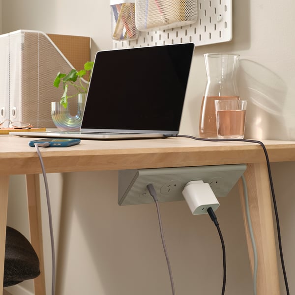 SKOTAT Extension cord, green, 1.8 m