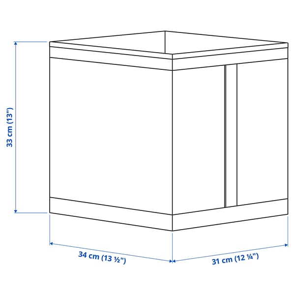 SKUBB Box, white, 31x34x33 cm