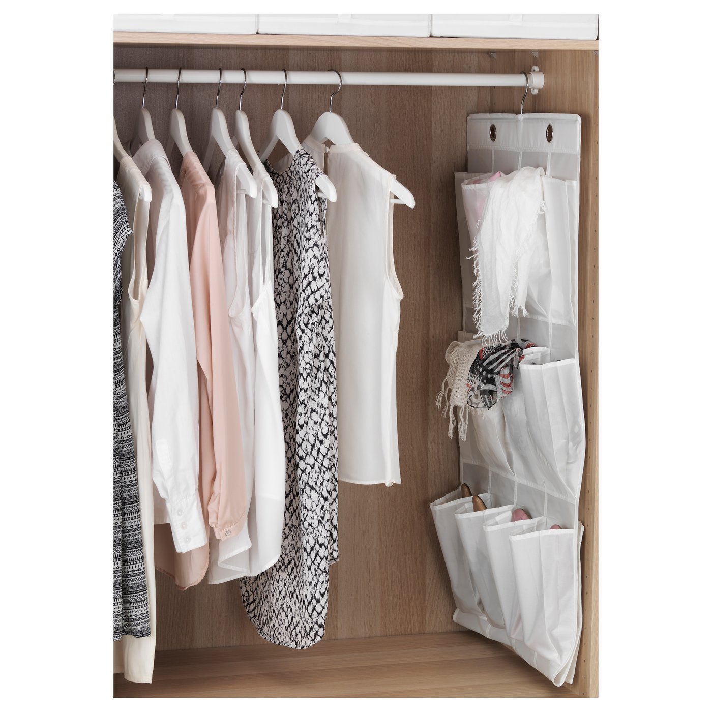 Hanging closet organizer & storage IKEA