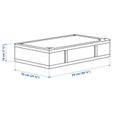 SKUBB Storage case, white, 93x55x19 cm