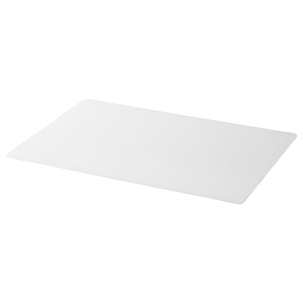 SKVALLRA Desk pad, white/transparent, 60x80 cm IKEA