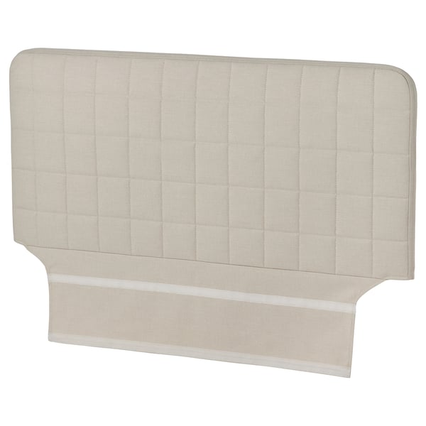 SLÄKT Headboard with cover, Vissle beige