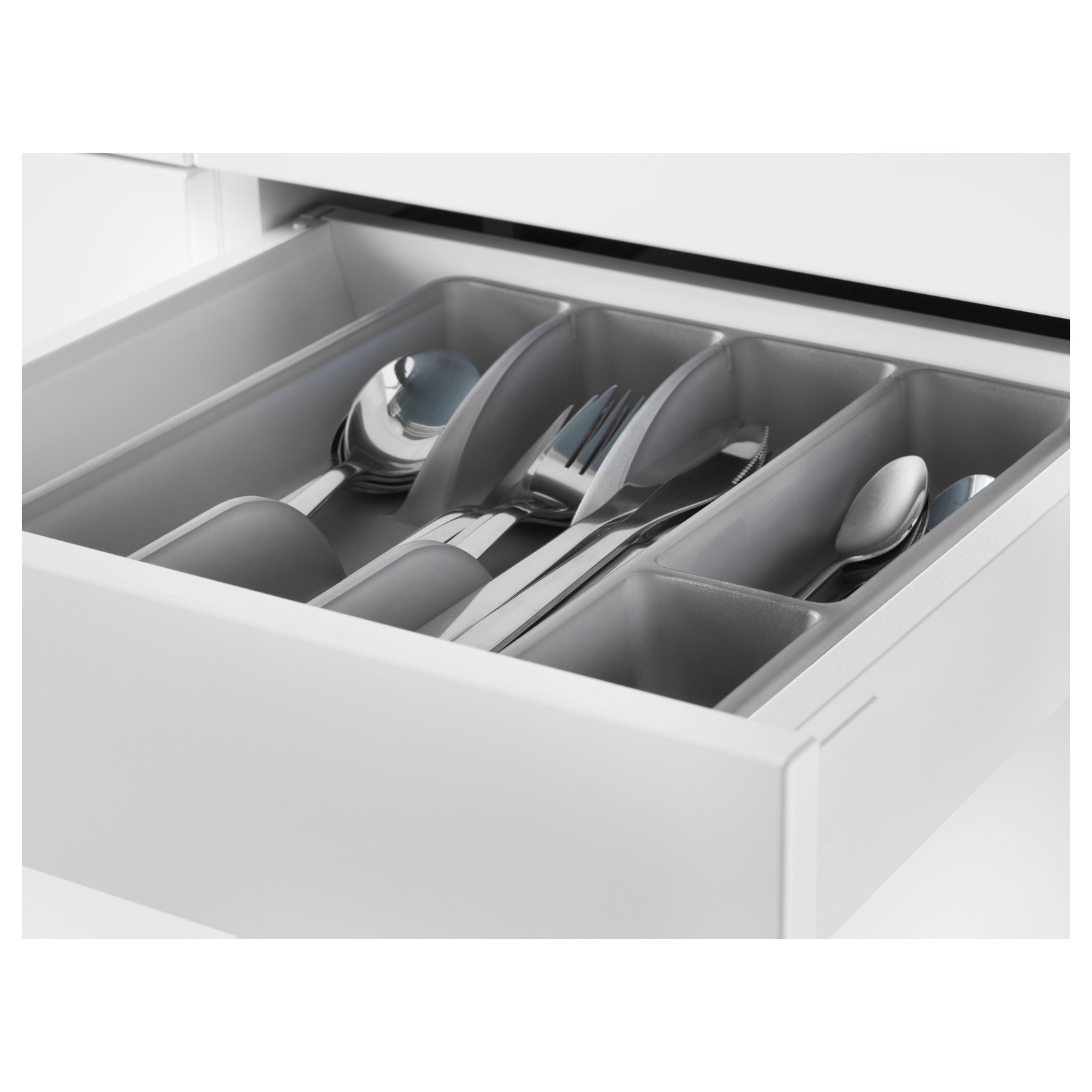 SMÄCKER Cutlery tray, grey IKEA