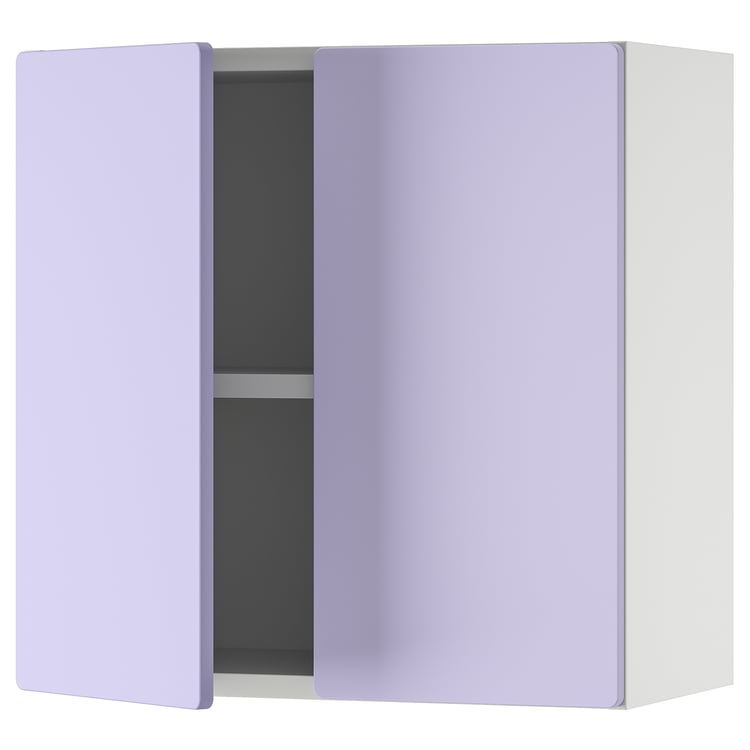 SMÅSTAD wall cabinet, white lilac/with 1 shelf, 60x32x60 cm - IKEA