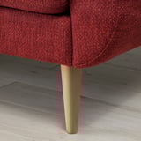 SMEDSTORP 2-seat sofa, Lejde/red/brown birch