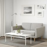 SMEDSTORP 2-seat sofa, Viarp/beige/brown birch