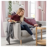 SMEDSTORP 2-seat sofa, Viarp/beige/brown birch